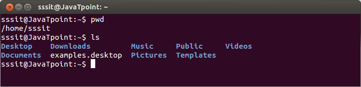 Linux PWD Command Javatpoint